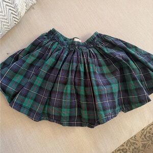 Pink Chicken Plaid Skirt in Green and Blue